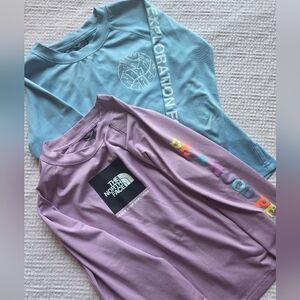 The North Face Kids (2)- Lavender & Light Blue Rashguards